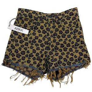 NWT Revolve ASKK NY Animal Print Shorts